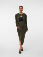 Mamalicious Zelma L/s Crop Knit Cardigan - Image 2