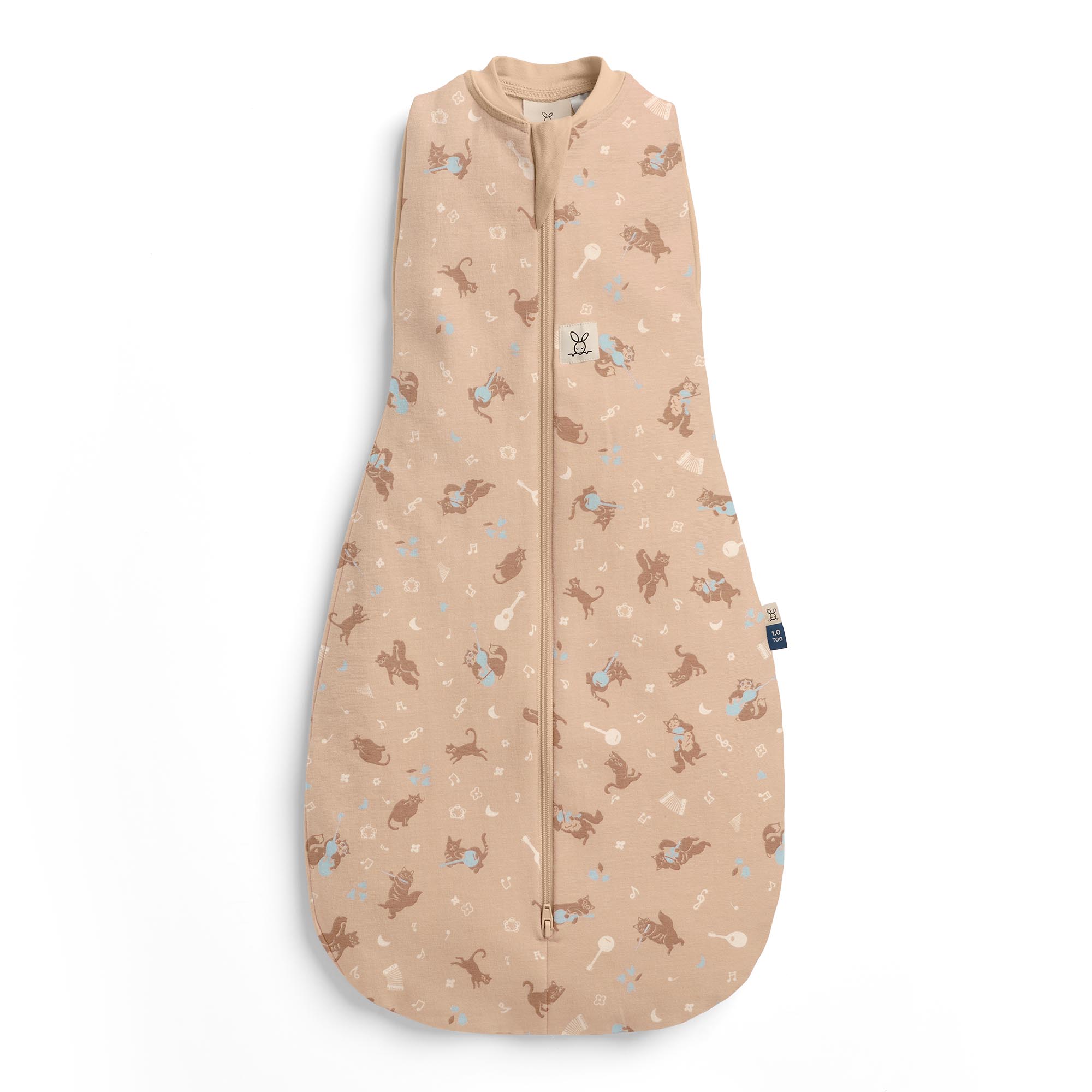 NurseryRhymes_Cocoon_1.0TOG_Melody_2000x2000 Ergopouch Cocoon Swaddle Bag Svefnpoki 1.0 TOG Melody - Image 1