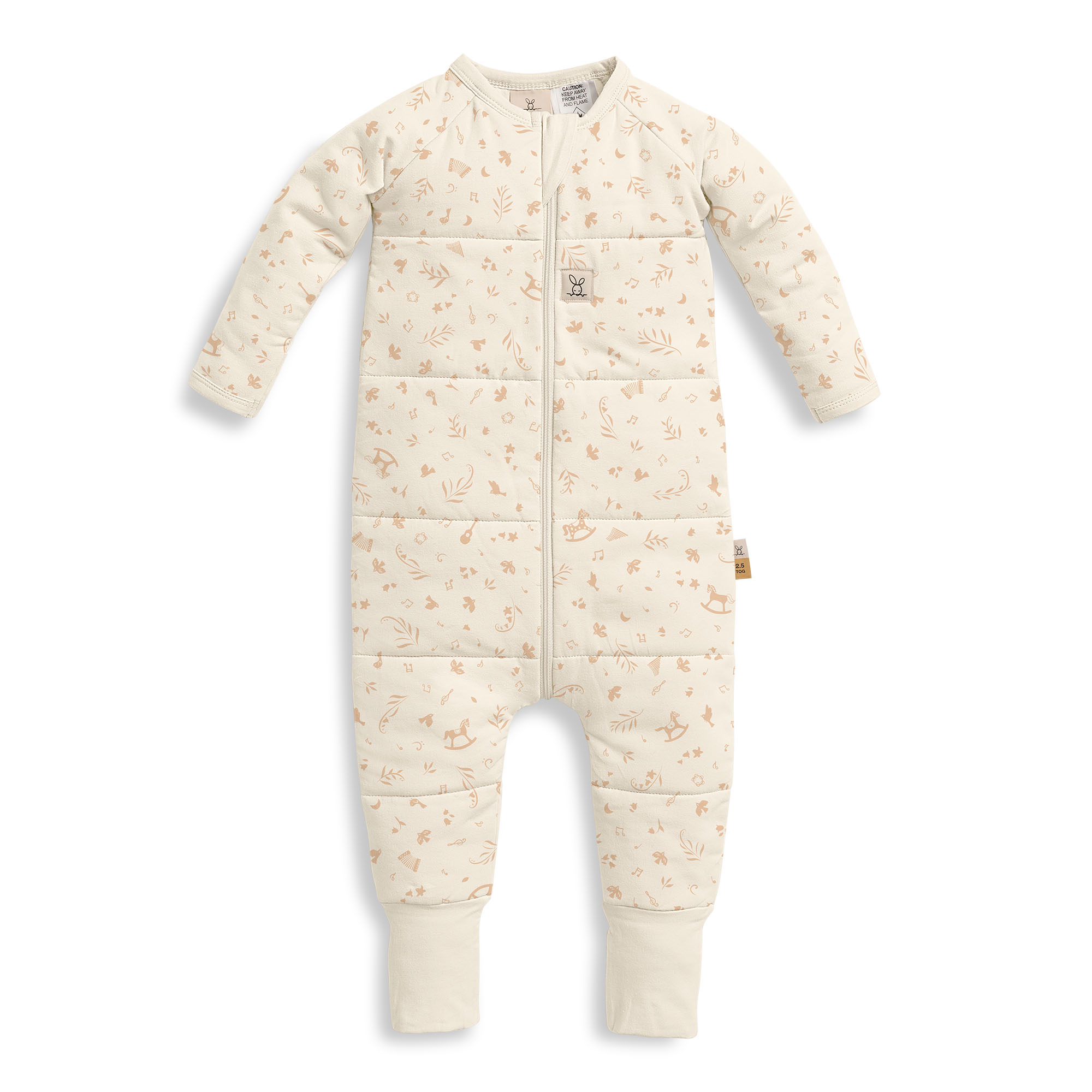 NurseryRhymes_SleepOnesie_2.5TOG_Lullaby_Front_2000x2000 Ergopouch Sleep Onesie 2.5 TOG Lullaby - Image 1