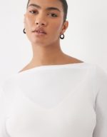Mamalicious Kerrie L/S JRS Boat Neck Top - Image 2