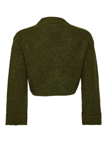 Mamalicious Knit Crop Peysa Moss Green - Image 6