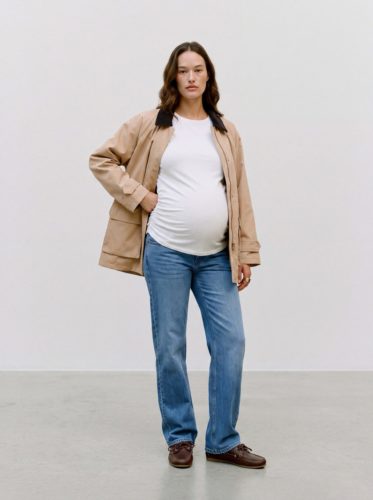 Mamalicious Cuba Elastic Straight Jeans - Image 4