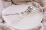 Proud MaMa Olivia Gemstone Bola Pregnancy Necklace - Silver Crystal - Image 2