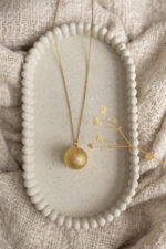 Proud MaMa Luna Bola Pregnancy Necklace - Gold - Image 2