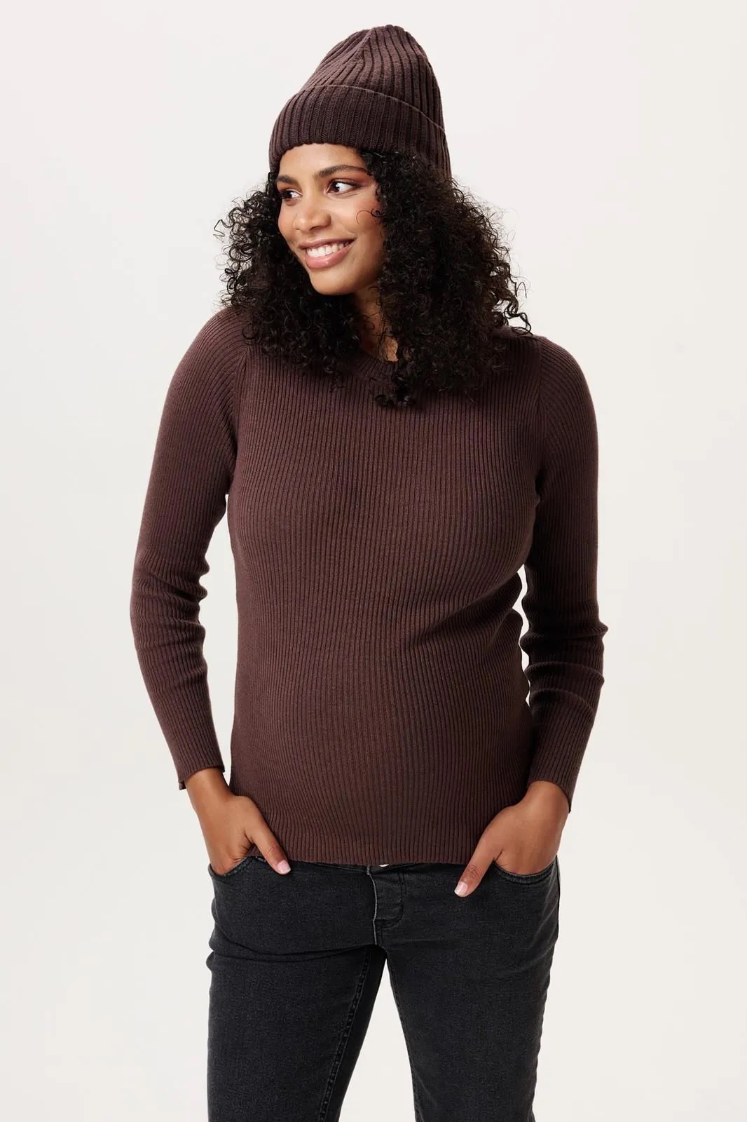 Image 500 Noppies Top Brown L/s - Image 1